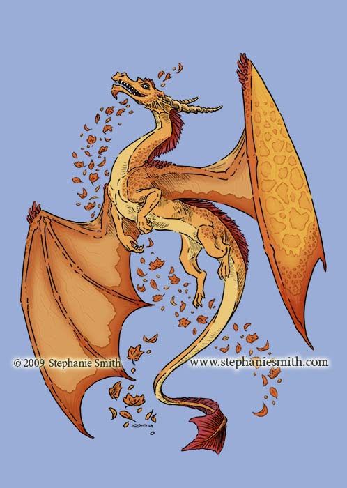 Dragon of Autumn  color details