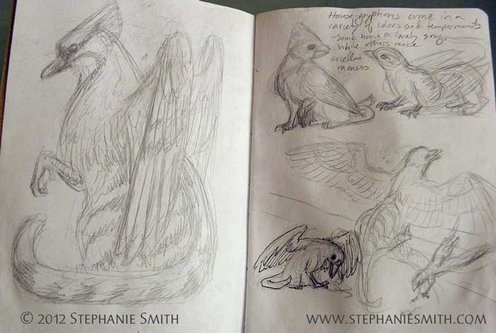 Sketchbook Project 2012: House Gryphons