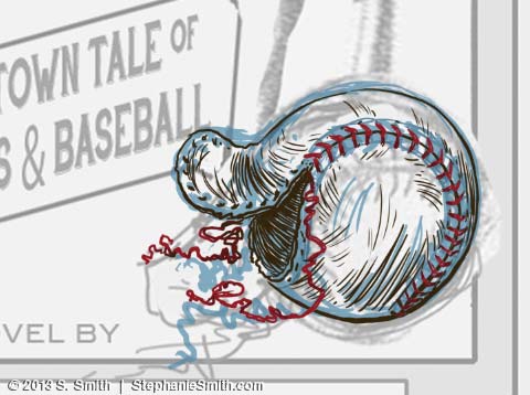 Baseball Drawing - "inks"